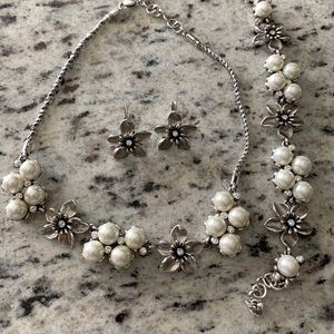 Brighton necklace, bracelet and earrings